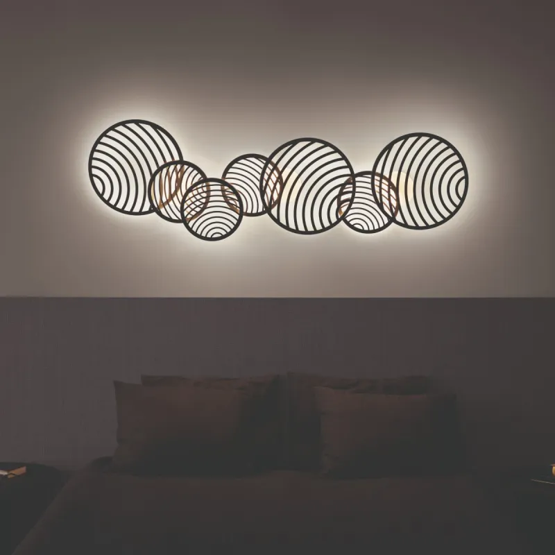 Aplica COLLAGE 7232 Mantra LED, Negru, Spania