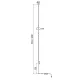 Lampadar VERTICAL 7354 Mantra LED, Negru, Spania