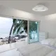 Plafoniera cu ventilator ALISIO MINI 7493 Mantra LED, Alb, Spania