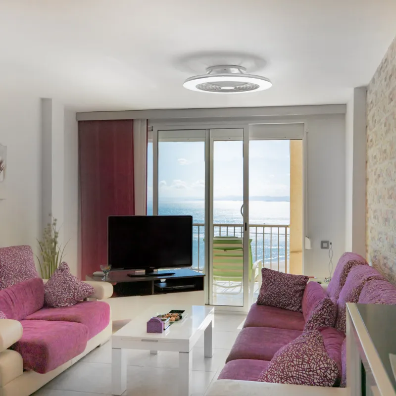 Plafoniera cu ventilator ALISIO MINI 7494 Mantra LED, Argintiu, Spania