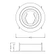 Downlight Incastrat BASICO GU10 7743 Mantra GU10, Negru, Spania