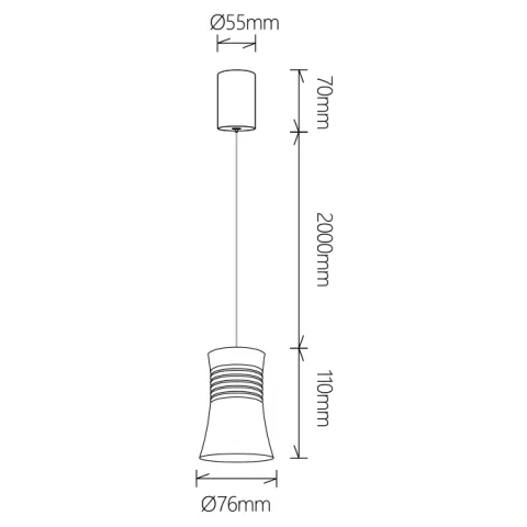 Pendul PAGODA 7784 Mantra LED, Alb, Spania