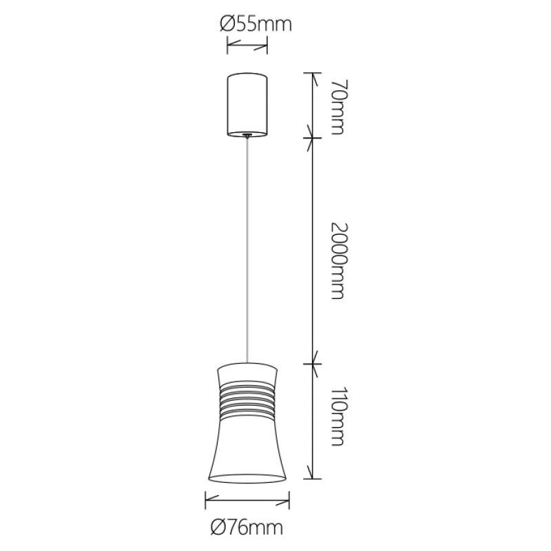 Pendul PAGODA 7784 Mantra LED, Alb, Spania