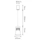 Pendul PAGODA 7784 Mantra LED, Alb, Spania