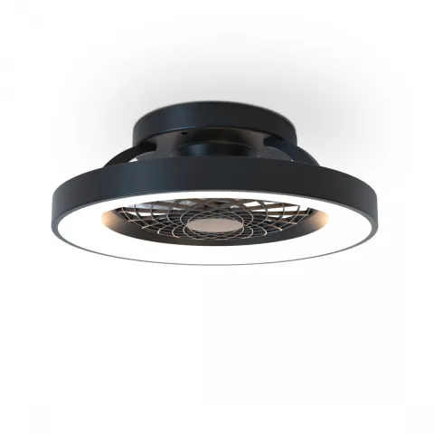 Plafoniera cu ventilator TIBET MINI  7805 Mantra LED, Negru, Spania