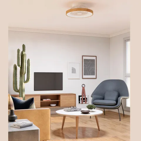 Plafoniera cu ventilator TIBET MINI  7806 Mantra LED, Lemn, Spania