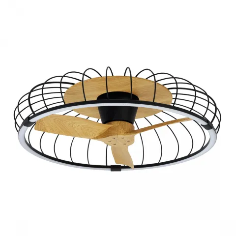 Plafoniera cu ventilator NATURE 7808 Mantra LED, Negru, Spania