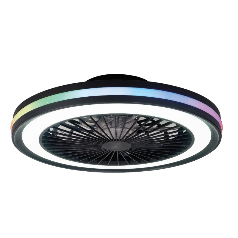 Plafoniera cu ventilator GAMER 7862 Mantra LED, Negru, Spania