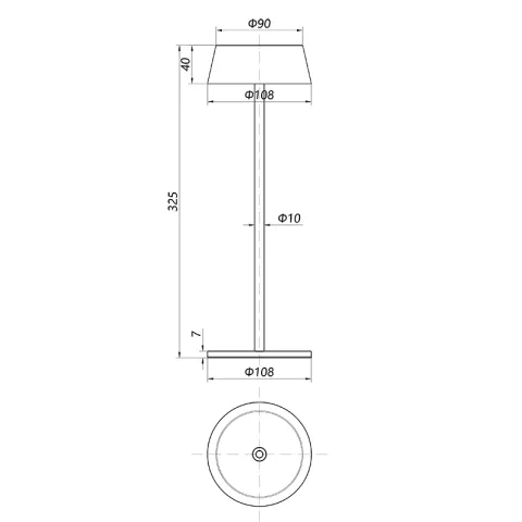 Veioza Exterior K4 7987 Mantra LED, Corten, Spania