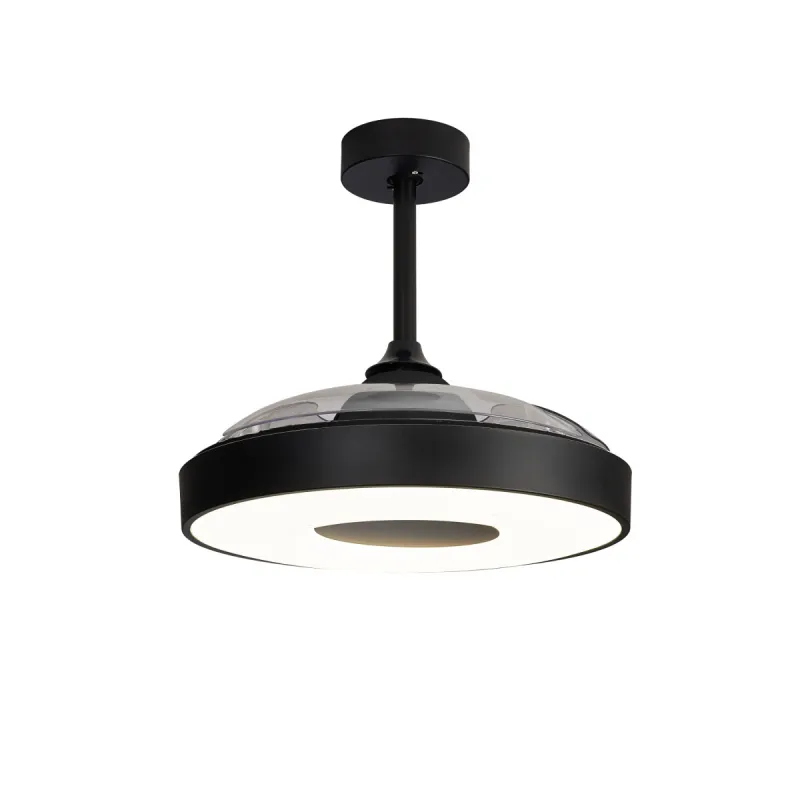 Plafoniera cu ventilator COIN FAN 8218 Mantra LED, Negru, Spania