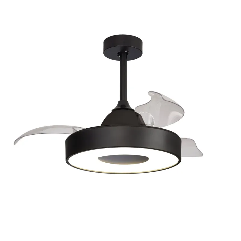 Plafoniera cu ventilator COIN FAN MINI 8221 Mantra LED, Negru, Spania