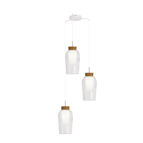 Suspensie NORA White/MADERA 8276 Mantra E27, Alb, Spania