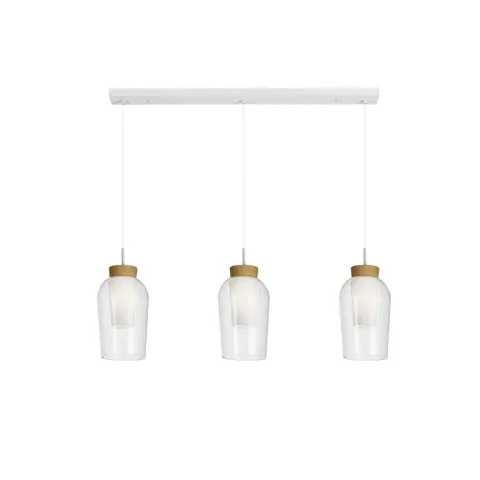 Suspensie NORA White/MADERA 8277 Mantra E27, Alb, Spania