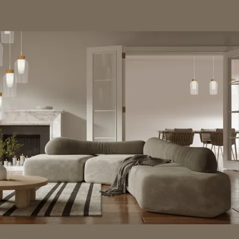 Suspensie NORA White/MADERA 8277 Mantra E27, Alb, Spania