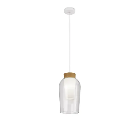 Pendul NORA White/MADERA 8278 Mantra E27, Alb, Spania