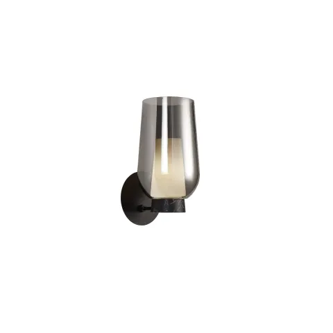 Aplica NORA -Black/MARMOL 8288 Mantra E27, Negru, Spania