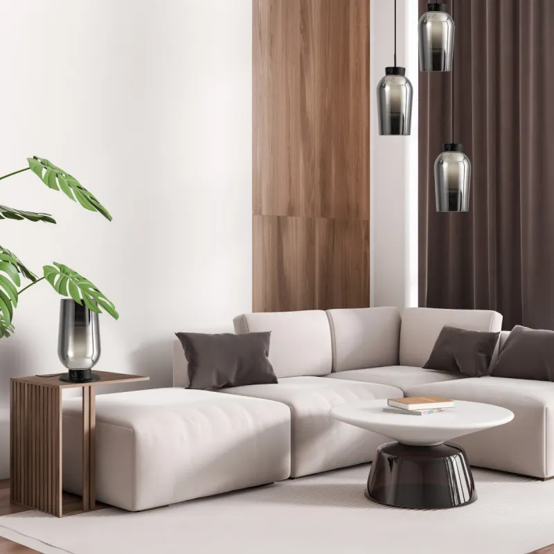 Veioza NORA -Black/MARMOL 8289 Mantra E27, Negru, Spania