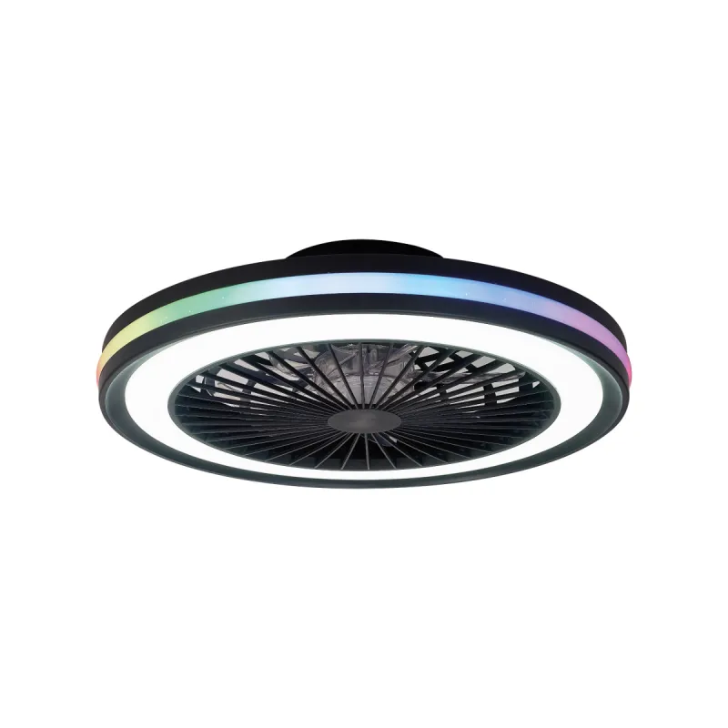 Plafoniera cu ventilator GAMER 8292 Mantra LED, Negru, Spania