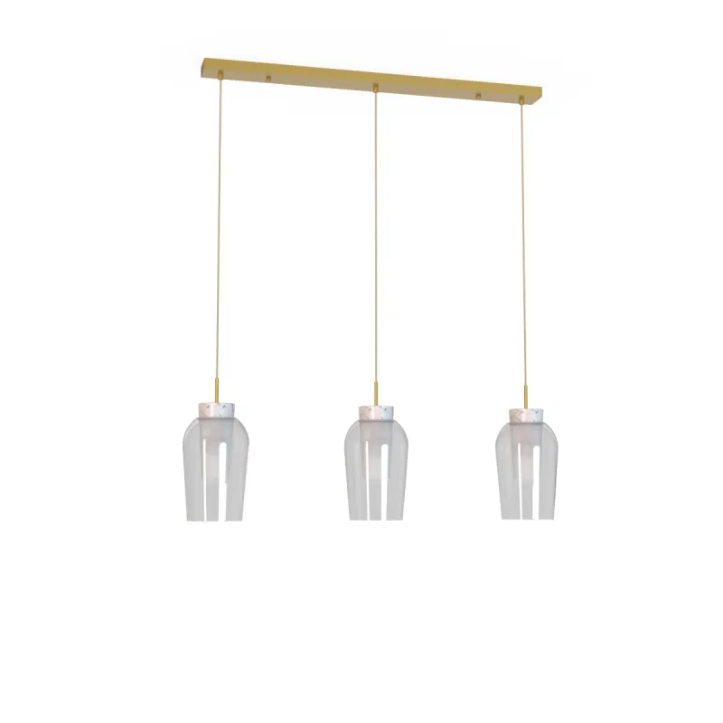 Suspensie NORA Gold/White 8397 Mantra E27, Auriu, Spania