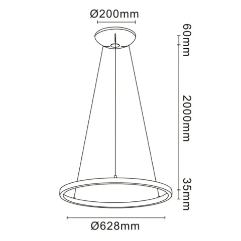 Suspensie RIUMAR 8674 Mantra LED, Nisip, Spania