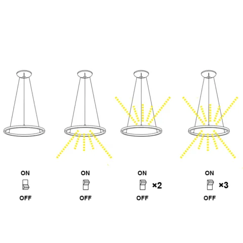 Suspensie RIUMAR 8677 Mantra LED, Nisip, Spania