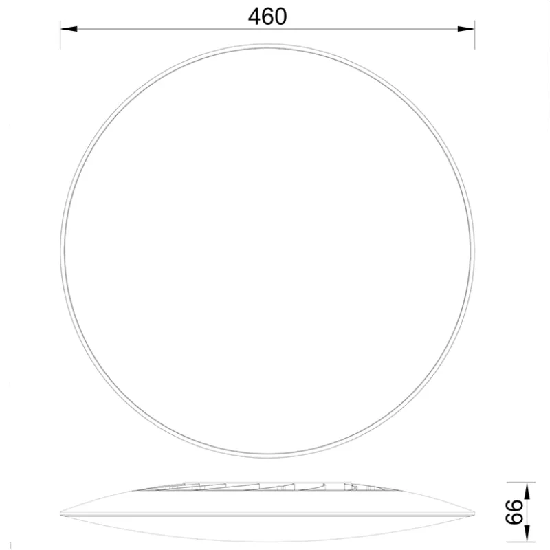Plafoniera SLIM CCT 8692 Mantra LED, Alb, Spania