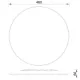 Plafoniera SLIM CCT 8692 Mantra LED, Alb, Spania