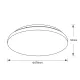 Plafoniera ZERO CCT 8694 Mantra LED, Alb, Spania