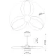 Plafoniera cu ventilator INFINITY FAN 8700 Mantra LED, Alb, Spania