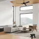 Plafoniera cu ventilator THAI 8715 Mantra LED, Negru, Spania