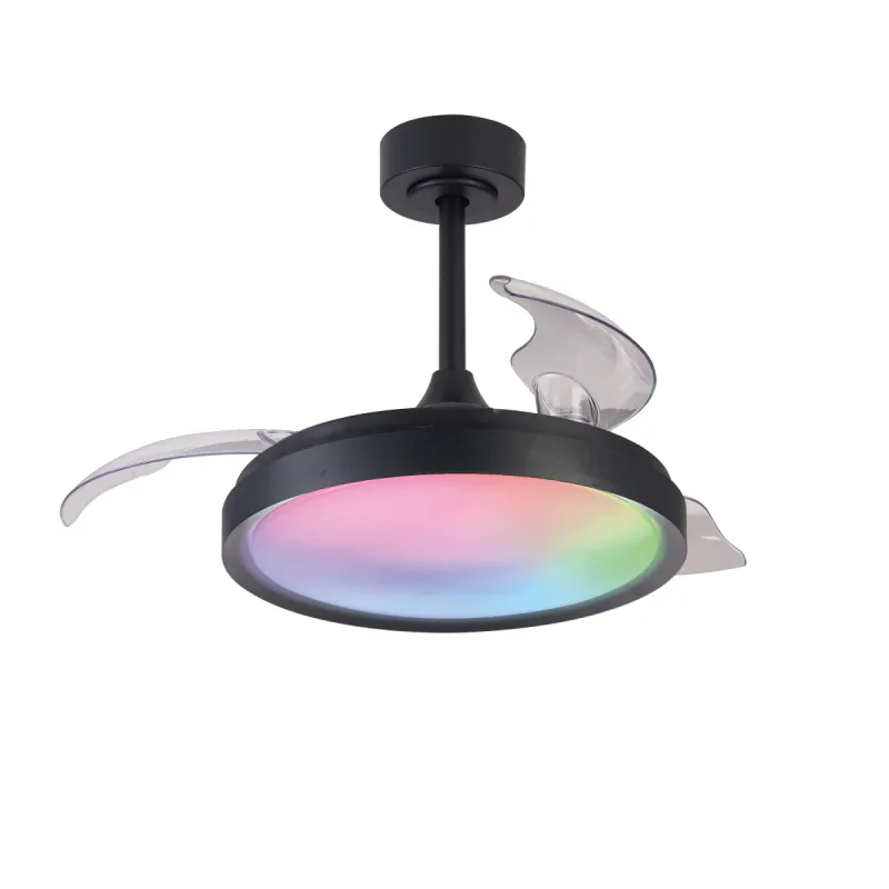 Plafoniera cu ventilator SIBERIA 8761 Mantra LED, Negru, Spania