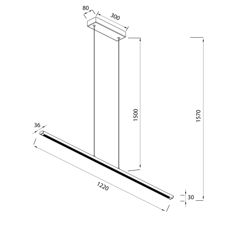Suspensie LINEAL 8955 Mantra LED, Auriu, Spania