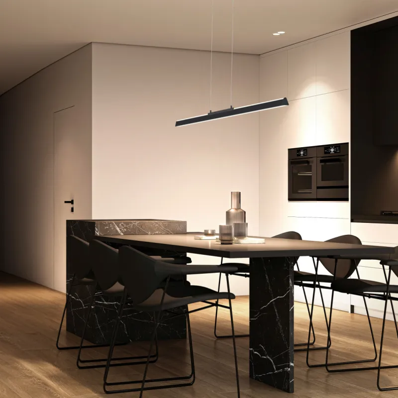 Suspensie LINEAL 8957 Mantra LED, Negru, Spania