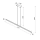 Suspensie LINEAL 8959 Mantra LED, Alb, Spania