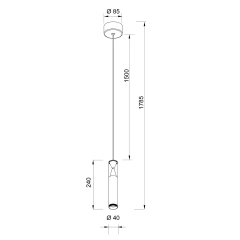 Pendul SPARK 8966 Mantra LED, Negru, Spania
