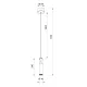 Pendul SPARK 8966 Mantra LED, Negru, Spania