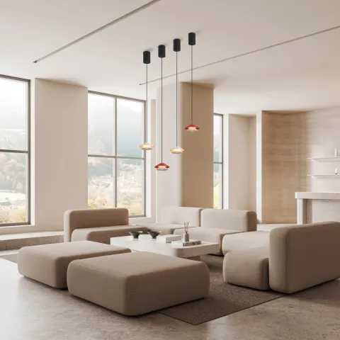 Pendul PICCOLA 9032 Mantra LED, Portocaliu, Spania