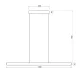 Suspensie LINEAL 9034 Mantra LED, Alb, Spania
