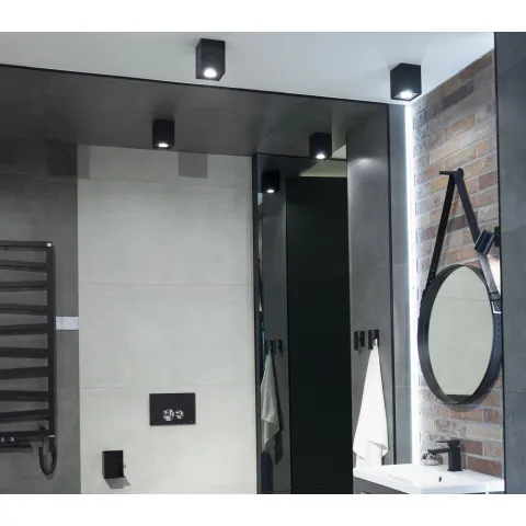 Spot Aplicat BASIC SQUARE C0071 Max Light GU10, Negru, Polonia