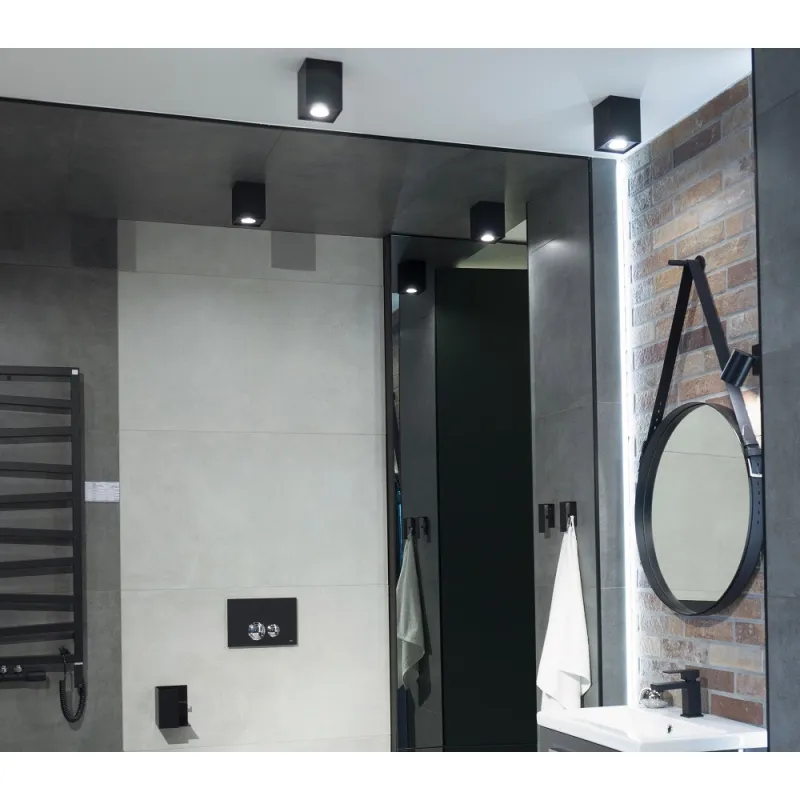 Spot Aplicat BASIC SQUARE C0071 Max Light GU10, Negru, Polonia