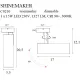 Spot Aplicat SHINEMAKER C0210 Max Light LED, Alb, Polonia