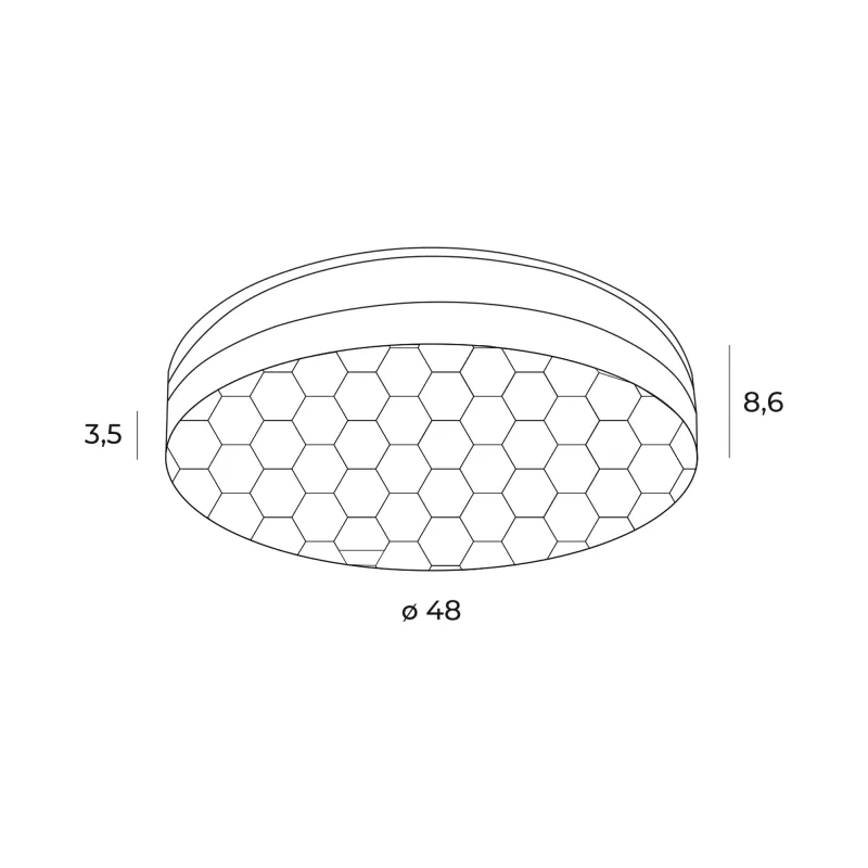 Plafoniera SEKKO C0218 Max Light LED, Negru, Polonia