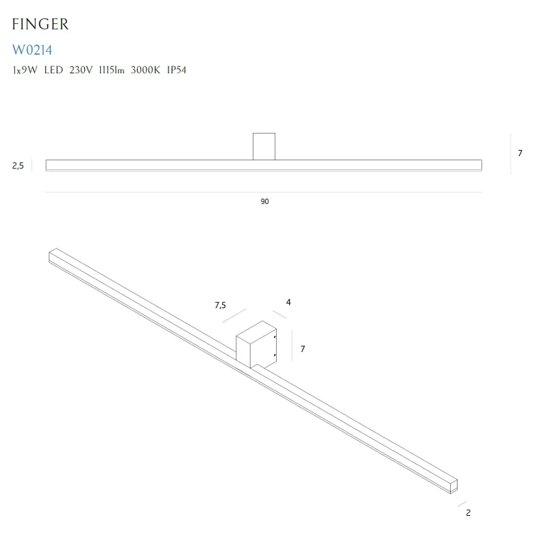 Plafoniera FLEX C0258 Max Light LED, Negru, Polonia