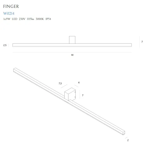 Plafoniera FLEX C0259 Max Light LED, Negru, Polonia