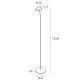 Lampadar IBIZA F0060 Max Light LED, Negru, Polonia