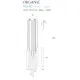 Suspensie ORGANIC Ix10 P0206D Max Light LED, Crom, Polonia