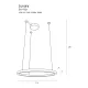 Suspensie LUXURY P0370D Max Light LED, Auriu, Polonia