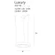 Suspensie LUXURY P0377D Max Light LED, Auriu, Polonia