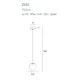 Pendul ZOE 1 P0389 Max Light LED, Auriu, Polonia