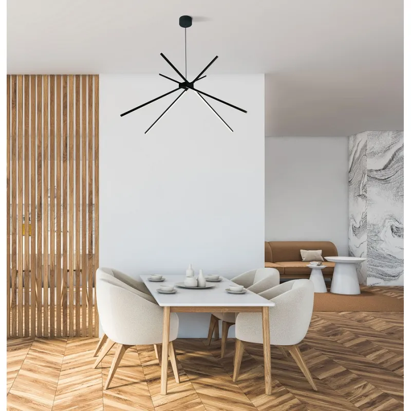 Suspensie SPIDER P0412 Max Light LED, Negru, Polonia